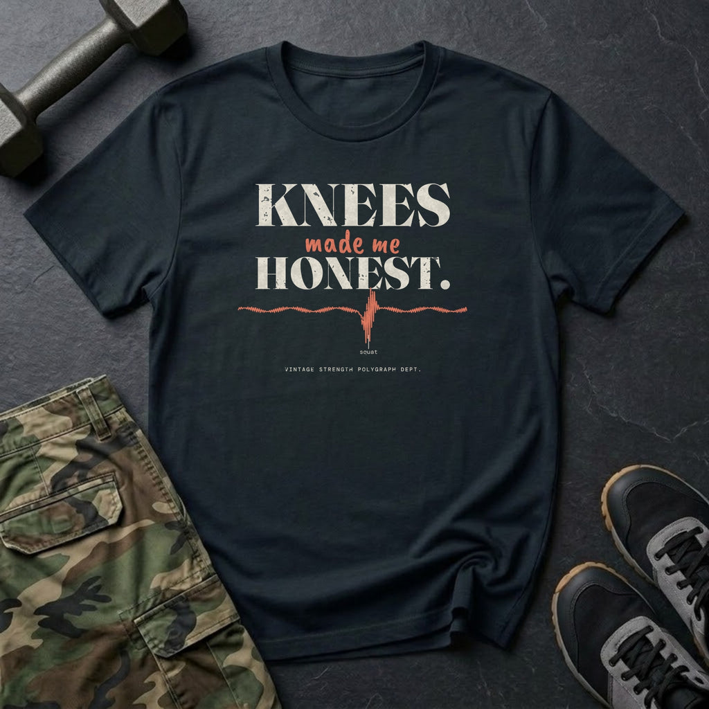 Knees Made Me Honest T-Shirt in Black