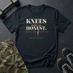 Knees Made Me Honest T-Shirt in Black