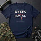 Knees Made Me Honest T-Shirt in Navy