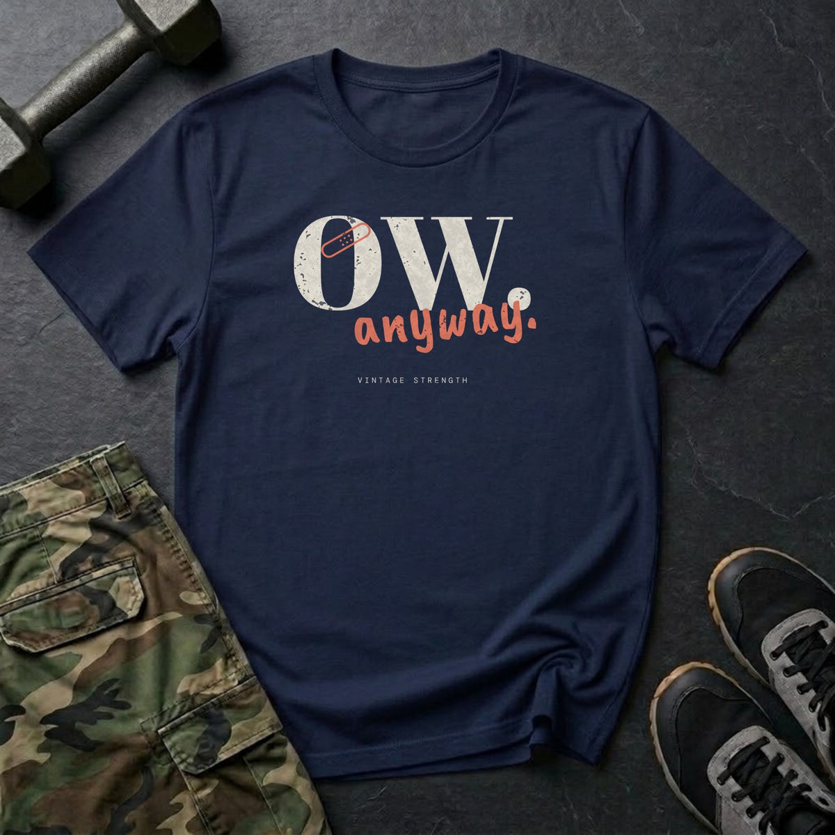 Ow. Anyway. T-Shirt in Navy