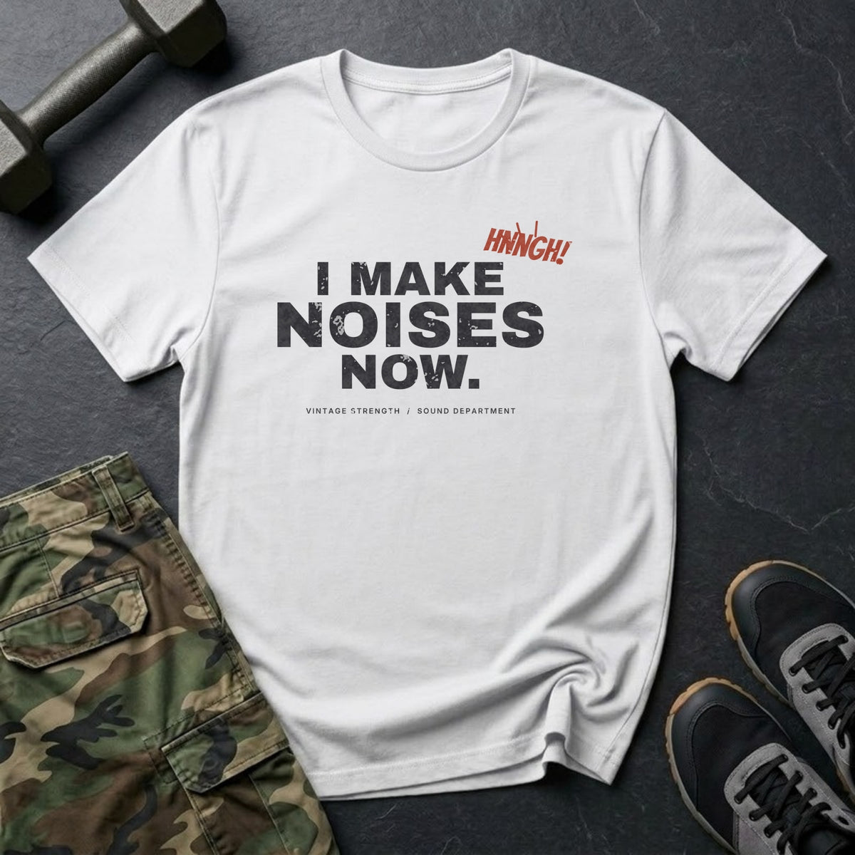 I Make Noises Now T-Shirt in White