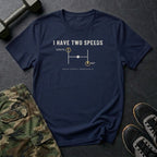 I Have Two Speeds: Careful and Nap T-Shirt in Navy