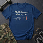My Hip Is Newer Than My Car T-Shirt in Heather Navy