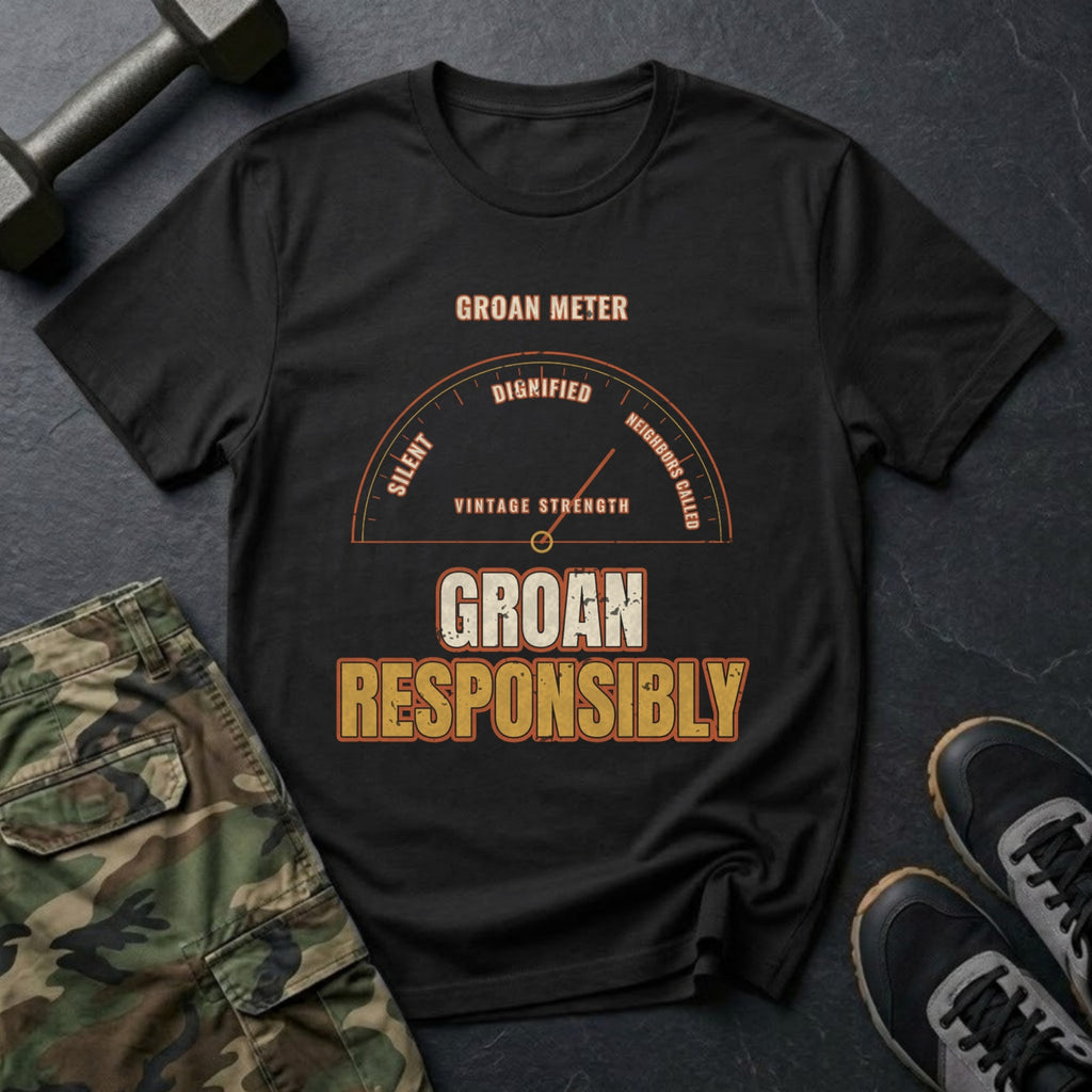 Groan Responsibly T-Shirt in Black