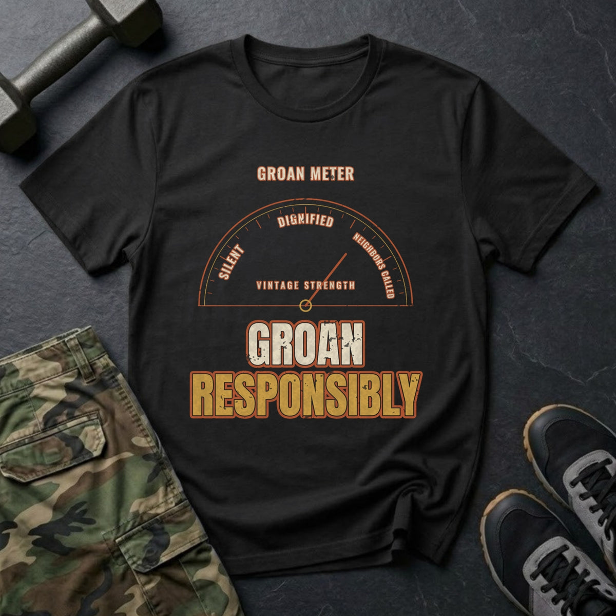 Groan Responsibly T-Shirt in Black