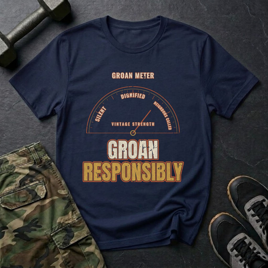 Groan Responsibly T-Shirt in Navy