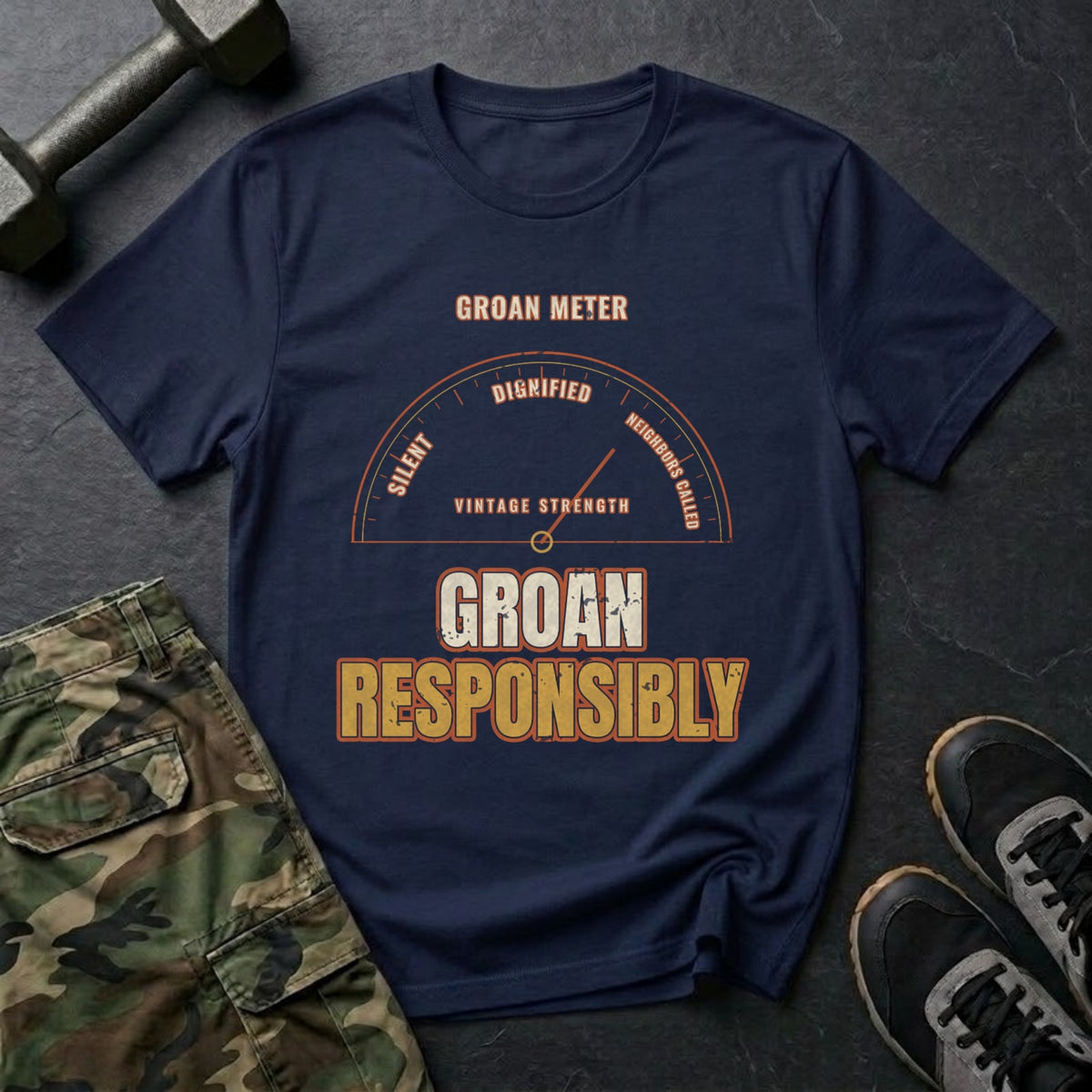 Groan Responsibly T-Shirt in Navy
