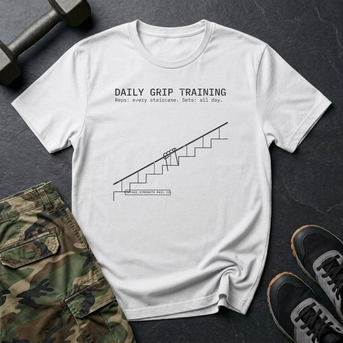 Daily Grip Training T-Shirt in White