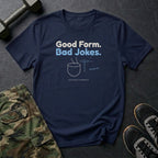 Good Form. Bad Jokes. T-Shirt in Navy
