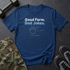 Good Form. Bad Jokes. T-Shirt in Heather Navy