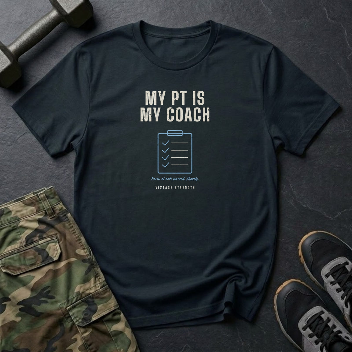 My PT Is My Coach T-Shirt in Black