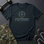 I Need Reading Glasses to Read the Plates T-Shirt in Black