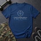 I Need Reading Glasses to Read the Plates T-Shirt in Heather Navy