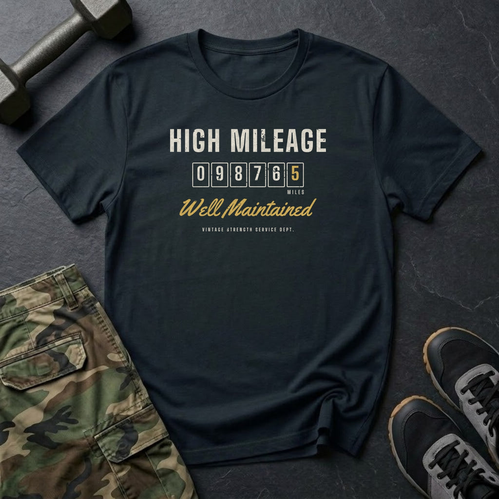 High Mileage. Well Maintained. T-Shirt in Black