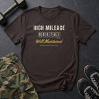 High Mileage. Well Maintained. T-Shirt in Dark Chocolate