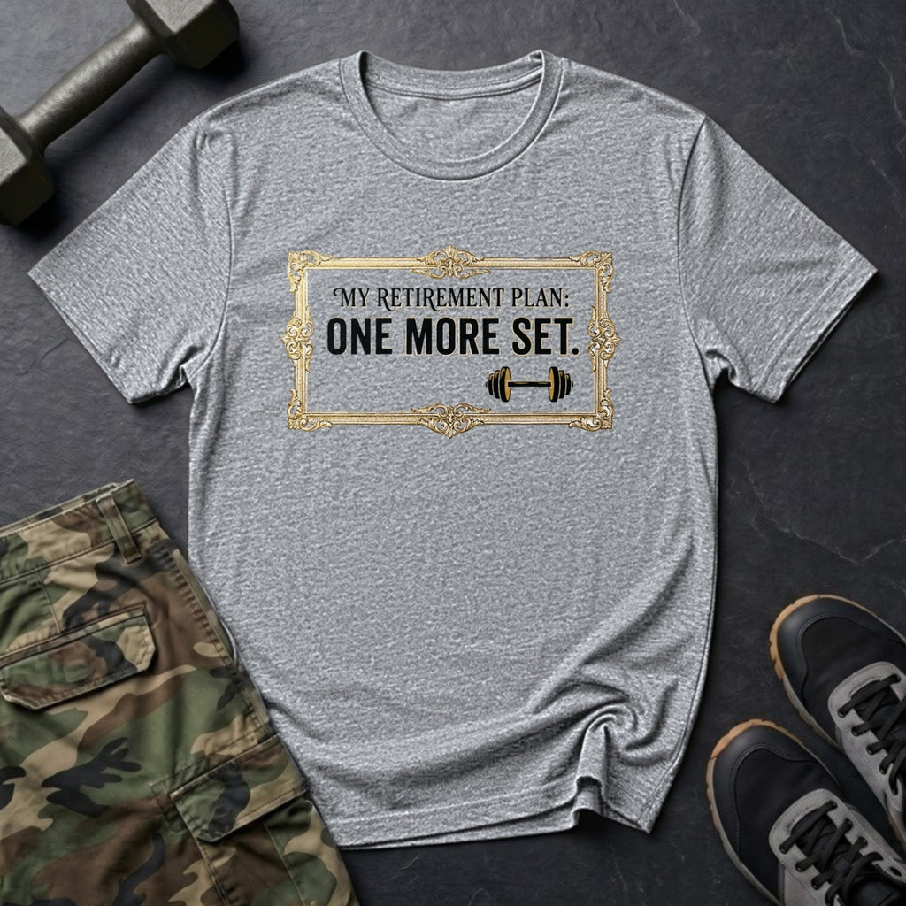 My Retirement Plan: One More Set - Gym T-Shirt in Sport Grey