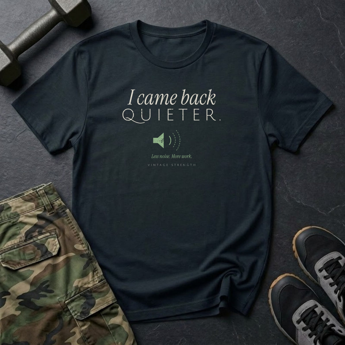 I Came Back Quieter T-Shirt in Black