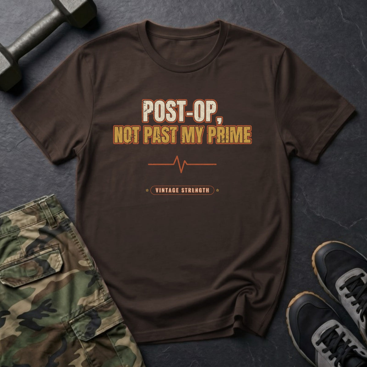 Post-Op, Not Past My Prime T-Shirt in Dark Chocolate