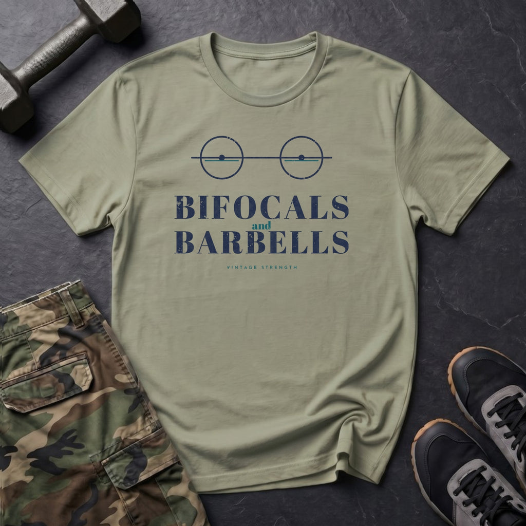 Bifocals and Barbells T-Shirt in Pistachio
