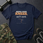Bring Your Knees, We'll Work T-Shirt in Navy