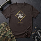 Excuse the Noise: Renovations in Progress T-Shirt in Dark Chocolate