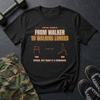 From Walker to Walking Lunges T-Shirt in Black