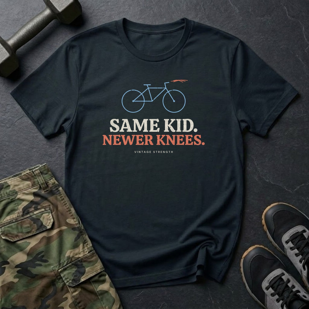 Same Kid. Newer Knees. T-Shirt in Black