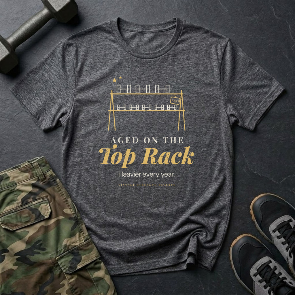 Aged on the Top Rack T-Shirt in Dark Heather