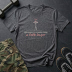 Training to Carry Them a Little Longer T-Shirt in Charcoal