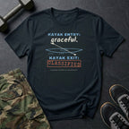 Kayak Entry: Graceful. Kayak Exit: Classified. T-Shirt in Black
