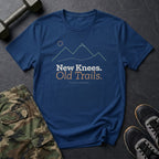 New Knees. Old Trails. T-Shirt in Heather Navy