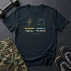 Saturday: Hero. Sunday: Ice Pack. T-Shirt in Black