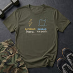 Saturday: Hero. Sunday: Ice Pack. T-Shirt in Military Green
