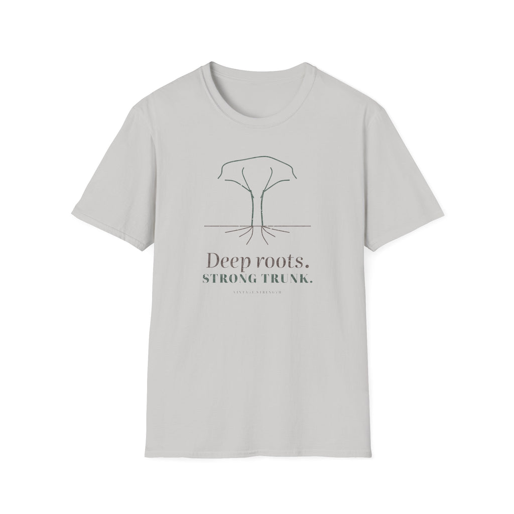 Deep Roots. Strong Trunk. T-Shirt in Ice Grey