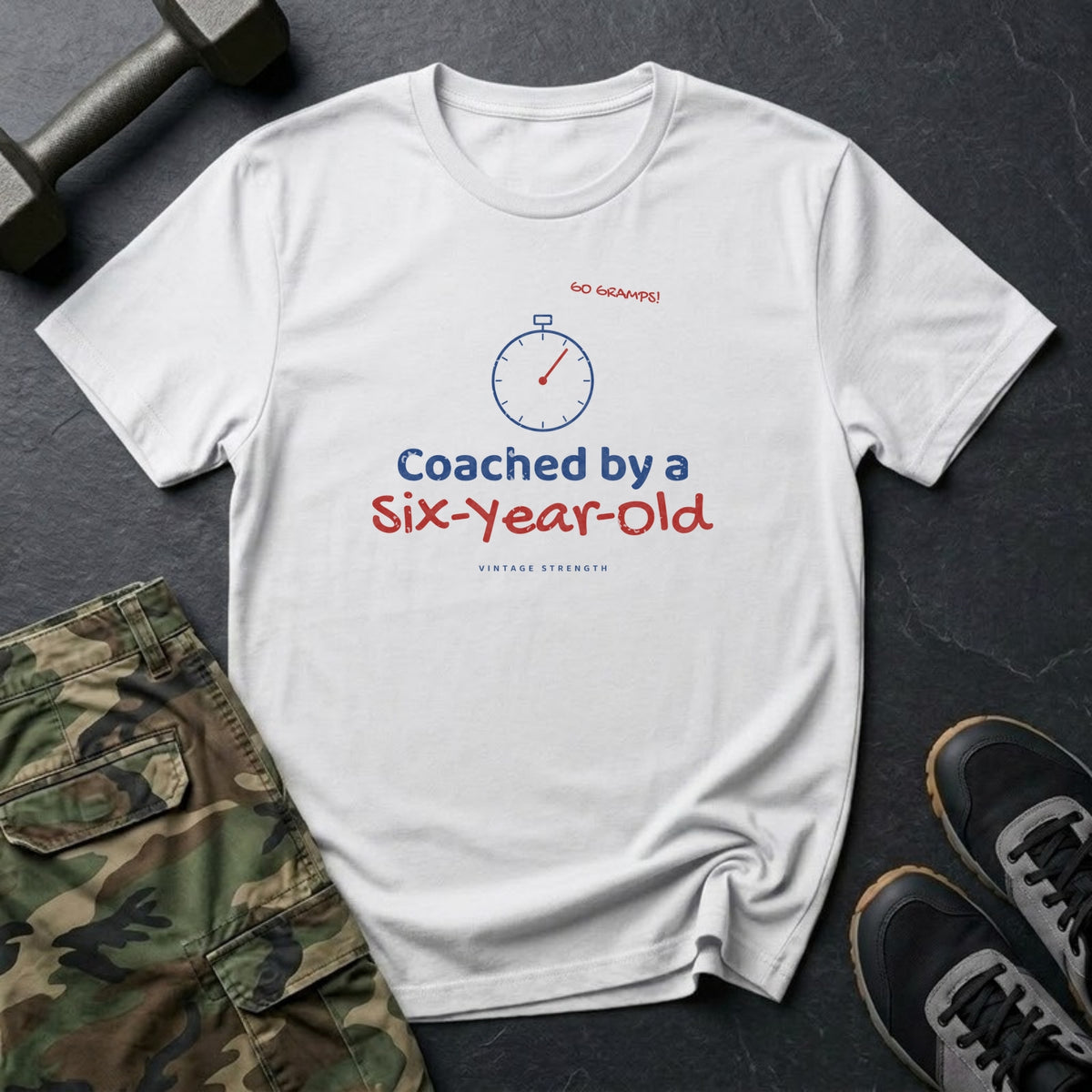 Coached by a Six-Year-Old T-Shirt in White
