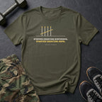 Stopped Counting Birthdays. Started Counting Reps. T-Shirt in Military Green