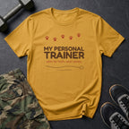 My Personal Trainer: Works for Treats T-Shirt in Daisy