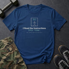 I Read the Instructions This Time T-Shirt in Heather Navy