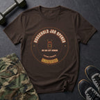 Household Jar Opener: Undefeated T-Shirt in Dark Chocolate
