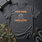 Gray Hair. New Lifts. T-Shirt in Dark Heather