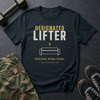 Designated Lifter: Family Moves. Holidays. Couches. T-Shirt in Black