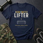Designated Lifter: Family Moves. Holidays. Couches. T-Shirt in Navy