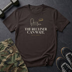 The Recliner Can Wait T-Shirt in Dark Chocolate