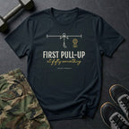 First Pull-Up at Fifty-Something T-Shirt in Black