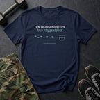Ten Thousand Steps Is a Suggestion T-Shirt in Navy
