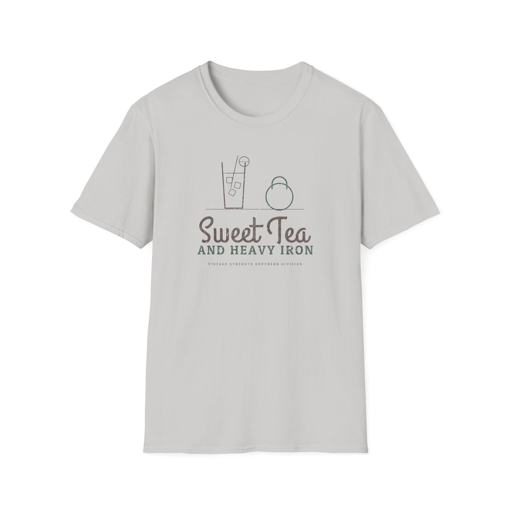 Sweet Tea and Heavy Iron T-Shirt in Ice Grey