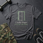 Creaky Hinges. Solid Frame. T-Shirt in Dark Heather