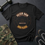 Silver Hair, Iron Plates T-Shirt in Black