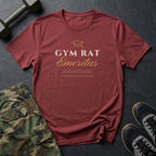 Gym Rat Emeritus T-Shirt in Heather Cardinal