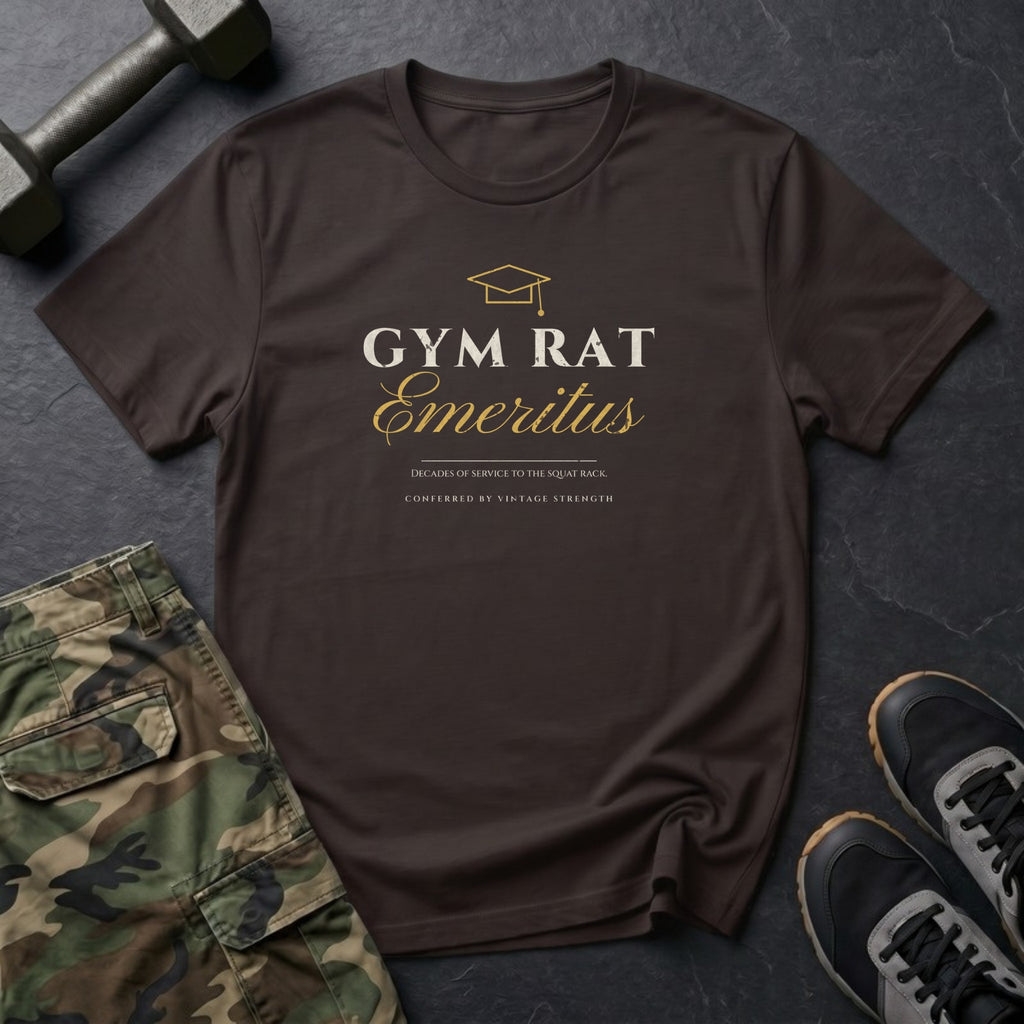 Gym Rat Emeritus T-Shirt in Dark Chocolate